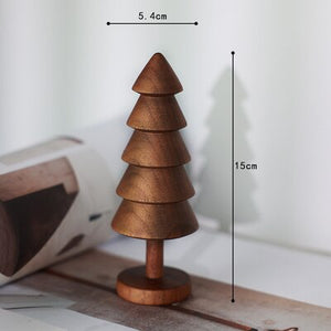 Open image in slideshow, Solid Wood Christmas Tree Desktop Ornaments
