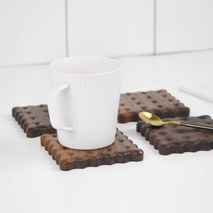 Open image in slideshow, Creative Wooden Cookie Shaped Coaster

