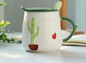 Open image in slideshow, Cactus Floral Mug Set
