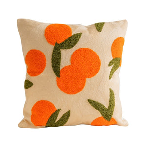 Open image in slideshow, Orange Garden Embroidered Pillow Cases
