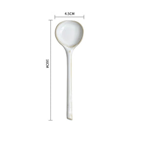Open image in slideshow, Ceramic Soup Spoon
