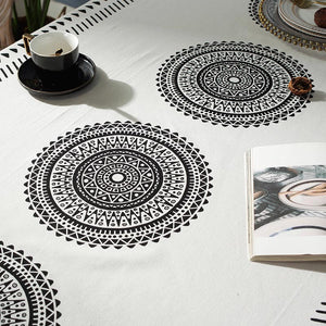 Mandala Print Tablecloth